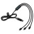 Custom Good Value All-Over Charging Cable 2A - Black