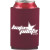 Custom Collapsible Foam Can Cooler Holder-2 Sides - Burgundy 