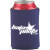 Custom Collapsible Foam Can Cooler Holder-2 Sides - Purple 