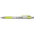 Custom Premium Silver Stylus Pen with Metallic Accents - Chartreuse 