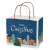 Custom Christmas Village Handle Shopper Logo Bag - Back