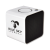 Custom iBlu Cube Bluetooth Speaker with Microphone - White 