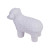 Custom Sheep Shape Stress Ball - White Side View 