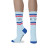 Custom Sock Club Stripe Athletic Cotton Crew - Side View 
