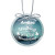 Custom Jade Ornament Round - Full Color - Clear