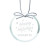 Custom Etched Jade Ornament Round - Clear