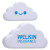Custom Flat Cloud Stress Reliever