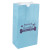 Custom One Color Colored SOS Paper Bag Blue - 5" x 9.75" x 3.125"