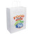 Custom Full Color 1-Sided White Paper Handled Shopper Bag - 10" x 13" x 5"