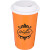 Custom Traveler 16 oz Travel Cup with Sip-Through Lid - Orange 