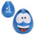 Custom Happy Face Slo-Release Serenity Squishy - Blue 
