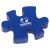 Custom Connecting Puzzle Piece Stress Reliever - Blue 