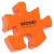 Custom Puzzle Piece Stress Reliever - Orange 