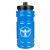 Translucent 20 oz Surf Bottle-Push Pull Lid - Royal Blue with Black Lid