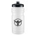 Translucent 20 oz Surf Bottle-Push Pull Lid - White with Black Lid