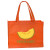 Orange Eco-Friendly Medium Shopping Bag | Budget Wholesale Non-Woven Tote Bags | Bulk Discount Tote Bags