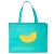 Teal Eco-Friendly Medium Shopping Bag | Budget Wholesale Non-Woven Tote Bags | Bulk Discount Tote Bags