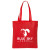 Custom Economy Non-Woven Tote Bag - Red
