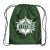 Custom Drawstring Gym Bags | Drawstring Sports Pack with Reinforced Corners | Cheap Promotional Backpacks - Forest Green