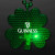 Custom Flashing LED Shamrock Charm on Beads Necklace