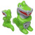 Custom Crocodile Mascot Stress Reliever - Green