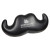 Custom Handlebar Mustache Stress Reliever - Black