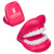 Custom Big Mouth Stress Reliever - Red with White
