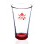 Promotional Red 16 oz Pint Glasses