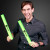 Custom Green LED Foam Light Stick 16 Cheer Sticks - Lifestyle View 