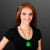 Custom Flashing LED Shamrock Charm on Beads Necklace - Lifestyle View 