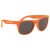 Rubberized Promotional Sunglasses with Business Logo Orange