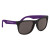 Rubberized Promotional Sunglasses with Business Logo - Black/Purple