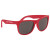 Rubberized Promotional Sunglasses with Business Logo Red