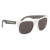 Rubberized Promotional Sunglasses with Business Logo White with Gray