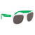 Rubberized Promotional Sunglasses with Business Logo - White/Green
