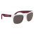 Rubberized Promotional Sunglasses with Business Logo - White/Maroon