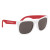 Rubberized Promotional Sunglasses with Business Logo - White/red