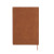 Custom PrimeMark A5 Stripe-Embossed Journal - Brown Back View 