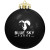 Round Shatterproof Ornament - Black