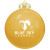 Round Shatterproof Ornament - Gold