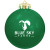 Round Shatterproof Ornament - Green