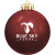 Round Shatterproof Ornament - Maroon Red