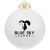 Round Shatterproof Ornament - White