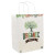 Custom 8" x 10.25" with 5" Full Color White Handle Shopper Paper Bags