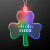 Custom Acrylic Big Shamrock Shape Necklace with Multicolor LED