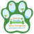 Custom Die Cut Paw Print Value Magnet (3.5" x 3.5") 