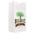 Custom Full Color 1-Sided SOS White Paper Bags - 6" x 11.0625" x 3.625"