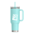 Custom Thermos 40 oz Stainless Steel Cup Holder Mug - Sea Green