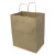 Custom 10" x 12" x 7" Full Color Natural Handle Shopper Paper Bags - Back View 