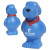 Custom Cartoon Dog Stress Reliever - Blue 